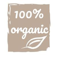 icoon voor verpakking van ecologisch producten Aan een wit achtergrond met een blad. vector illustratie