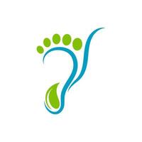 voetverzorging logo sjabloon vector pictogram illustratie