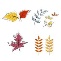 herfst element vector icoon ontwerp illustratie