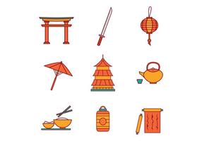 Gratis Japanse Pictogrammen Vector