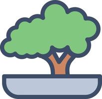 bonsai vectorillustratie op een background.premium kwaliteit symbolen.vector iconen voor concept en grafisch ontwerp. vector