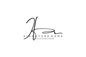 eerste als brief handtekening logo sjabloon elegant ontwerp logo teken symbool sjabloon vector icoon