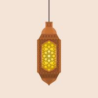 bewerkbare hangende gevormde Ramadan Arabisch lamp geïsoleerd vector illustratie voor Islamitisch af en toe thema doeleinden zo net zo Ramadan en eid ook Arabisch cultuur ontwerp behoeften