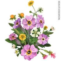 Schots wild planten corsages vector