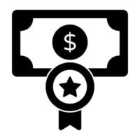 modern ontwerp icoon van bankbiljet vector