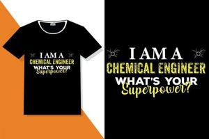 ingenieur t overhemd ontwerp of ingenieur typografie t overhemd vector
