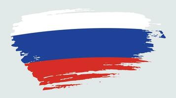 abstract grunge structuur Russisch vlag ontwerp vector