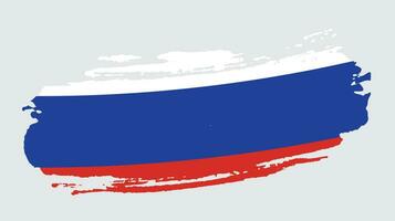 Russisch grunge stijl vlag vector