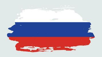 professioneel verontrust grunge structuur Rusland vlag vector