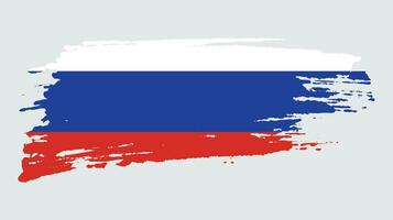 nieuw wijnoogst Russisch grunge vlag vector