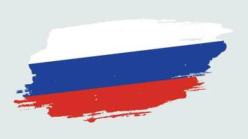 Russisch vervaagd grunge structuur vlag vector