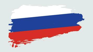 kleurrijk grunge structuur Russisch wijnoogst vlag vector