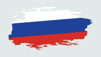 nieuw verontrust Russisch grunge vlag vector