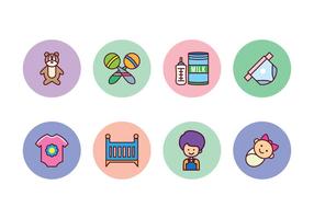 Gratis Baby Icon Set vector