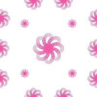 modern roze bloemen naadloos patroon illustratie ontwerp vector