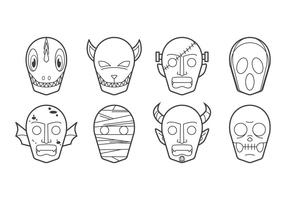 Gratis Halloween Mask Icon Vector