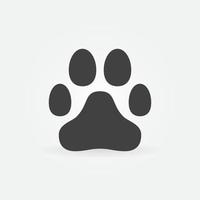 dier voetafdruk of poot afdrukken vector concept icoon