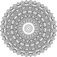 mandala voor kleur boek. oosters vector. ornament ronde mandala perfect voor gebruik in ieder andere soort van ontwerp. vector