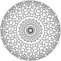 mandala voor kleur boek. oosters vector. ornament ronde mandala perfect voor gebruik in ieder andere soort van ontwerp. vector