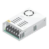 schakelen macht levering elektronisch hardware plc industrieel ontwikkeling isometrische vector