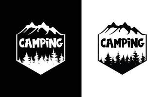 camping citaat t overhemd ontwerp, typografie vector