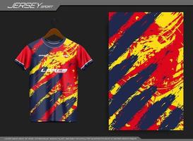 Jersey sport- t-shirt. voetbal Jersey mockup voor voetbal club. geschikt voor Jersey, achtergrond, poster, enz. vector