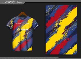 Jersey sport- t-shirt. voetbal Jersey mockup voor voetbal club. geschikt voor Jersey, achtergrond, poster, enz. vector