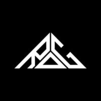 rdg brief logo creatief ontwerp met vector grafisch, rdg gemakkelijk en modern logo in driehoek vorm geven aan.