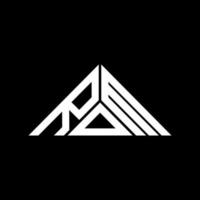 rdm brief logo creatief ontwerp met vector grafisch, rdm gemakkelijk en modern logo in driehoek vorm geven aan.