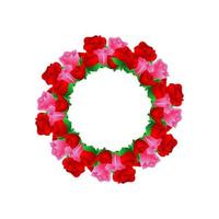 roos bloem ornament. roos bloem decoratie. roos bloem bruiloft ornament sjabloon. roos bloem vector illustratie