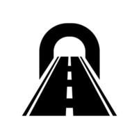 tunnel plat pictogram vector