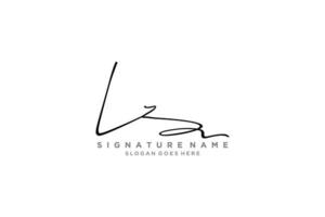 eerste lz brief handtekening logo sjabloon elegant ontwerp logo teken symbool sjabloon vector icoon