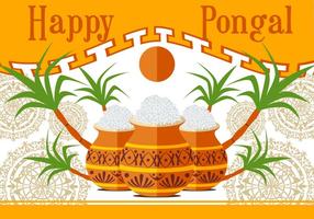 Happy Pongal Vector illustratie