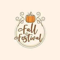 herfst festival element vector ontwerp illustratie