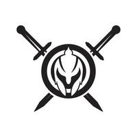 Spartaanse helm vector icon