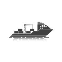 cruiseschip vector pictogram illustratie