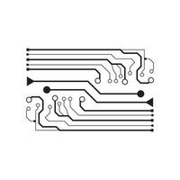 computer vector achtergrond met circuit