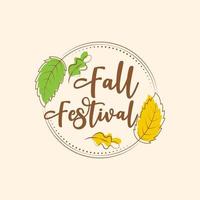 herfst festival element vector ontwerp illustratie