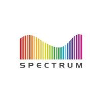 regenboog spectrum Golf logo vector geïsoleerd Aan wit achtergrond