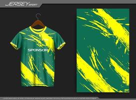 Jersey sport- t-shirt. voetbal Jersey mockup voor voetbal club. geschikt voor Jersey, achtergrond, poster, enz. vector