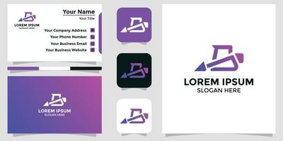 brief b ontwerp logo en branding kaart vector