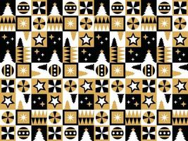 Kerstmis meetkundig achtergrond patroon naadloos abstract vector sjabloon vakantie ornament winter kunst