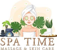 luxe spa poster sjabloon ontwerp vector