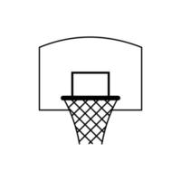 basketbal ring schets icoon vector