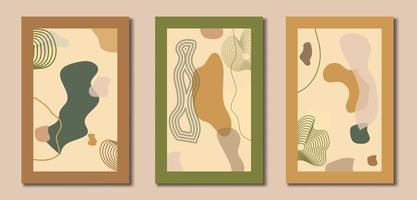 vlak ontwerp boho muur kunst vector