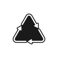 recycle symbool, vector illustratie icoon.