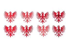 Nationale Wapens van Amerika Polen Eagle vector