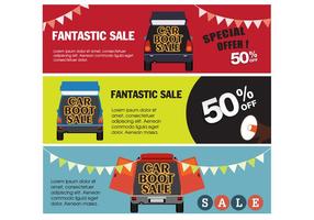 Banner Car Boot Sale Vectors