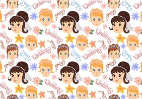 Gratis Wedding Pattern Vectors