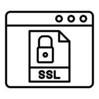 ssl-pictogramstijl vector